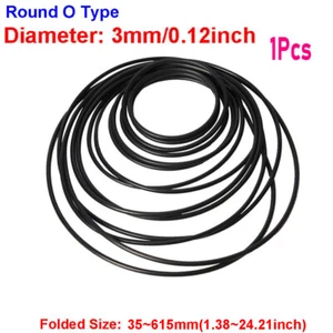 3mm Round O Type Rubber Drive Belt Ring for Video Recorder Turntable Cassette - Picture 1 of 6