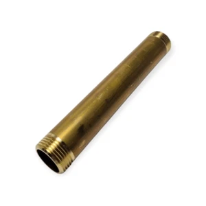 BARILOTTO OTTONE CM 20 Ø 1"  PROLUNGA MASCHIO TUBO FILETTATO RACCORDO - Picture 1 of 1