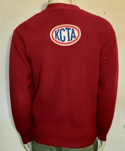 Octonek Knitting Frank Troeh K.C.T.A. vintage trapshooting coat wool with pin - Picture 1 of 9
