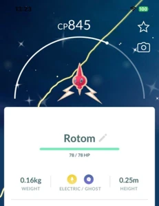 Shiny Rotom -P T C- Read Description - Picture 1 of 1