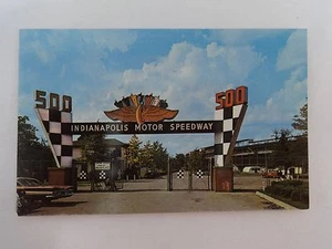 Indianapolis Motor Speedway Main Gate Postcard Indy 500 IMS - Picture 1 of 10