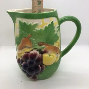 ANTIKER OBSTKRUG St. Clement Frankreich Majolika - Bild 1 von 7
