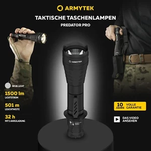Armytek Nuevo Predator Pro Blanco Lámpara LED Táctica USB Recargable - Imagen 1 de 22