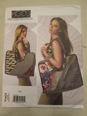 Vogue 1403 Koos Van Den Akker American Designer Bags Pattern Uncut FF Pocket - Image 1 of 2