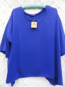 Maglia Mamme Montagna Nuova Misses XL Poliestere Blu Indaco Nuova Con Etichetta - Foto 1 di 6