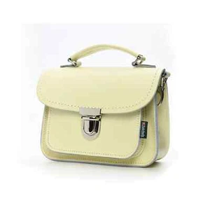 Zatchels Luna Handmade Leather Bag - Cream ~ Brand New with Leather Keyring - Picture 1 of 6