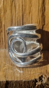 V2 Gabelring " Das Auge " Silber-Besteckschmuck Besteck sonpladu2016 - Bild 1 von 4
