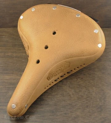 Sillín de bicicleta de cuero Brooks B67 de colección Schwinn Cruiser de preguerra asiento para hombre Foto 1 de 4