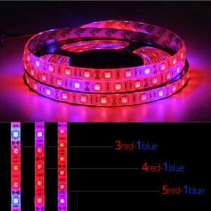 Tira de crecimiento LED de espectro completo luz roja azul crecimiento plantas fitohidropónicas - Imagen 1 de 12