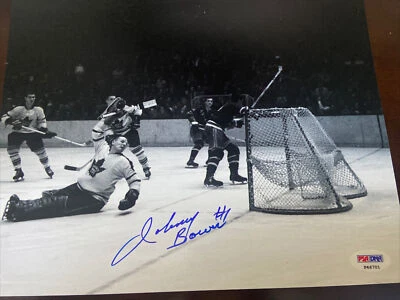 Johnny Bower autographed signed 8x10 photo NHL Toronto Maple Leafs PSA/DNA COA - Image 1 of 2