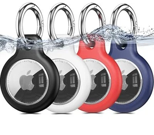 4 Pack IPX8 Waterproof Airtag Holder for Apple AirTags with Air Tag Keychain,... - Photo 1 sur 6