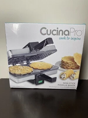 Prensa para panadería pizzelle pulida eléctrica antiadherente CucinaPro Foto 1 de 3