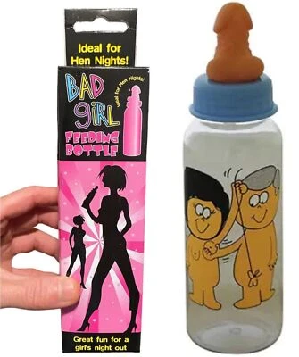BAD GIRL BOTTLE BAD GIRL Feeding Willy Pecker Bottle - Adult Joke Novelty Hen Bachelorette Party