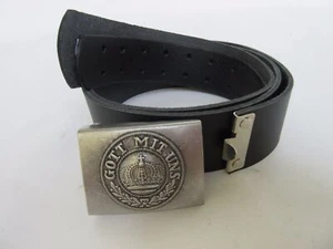 Juego Koppelschloß Gott with Uns Reichswehr Wehrmacht + Koppel Lederkoppel -130 WKI - Imagen 1 de 4