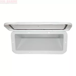 Boat Marine Utility Hatch Storage Box with Door - CD Radio Glove Box White - Picture 1 of 5