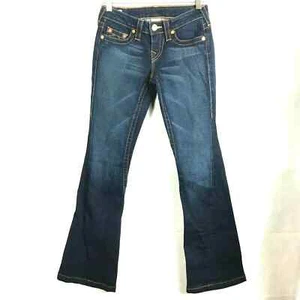 True Religion Jeans Damen Gr. 26 Dani Boot Flare Dark Wash Denim Low Rise - Bild 1 von 10