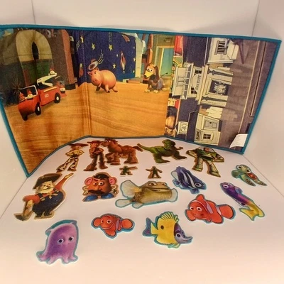Disney Pixar Buscando a Nemo y Toy Story 2 escenas de fieltro RARO 2004 Foto 1 de 4