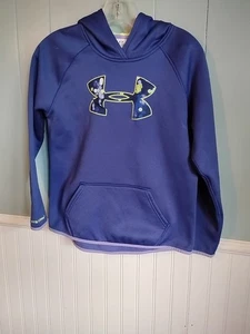 Under Armour Storm 1 Youth Purple Logo Hoodie Size Large YLG - Picture 1 of 3