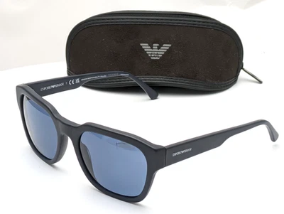 Очки солнцезащитные Emporio Armani EA4175 5088/80 квадратные матовые синие оправы с синей 55 мм - Изображение 1 из 4