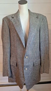 Polo Ralph Lauren Blue Label Wool/Cashmere 2 Button Blazer 42L Made USA Mettlers - Picture 1 of 17