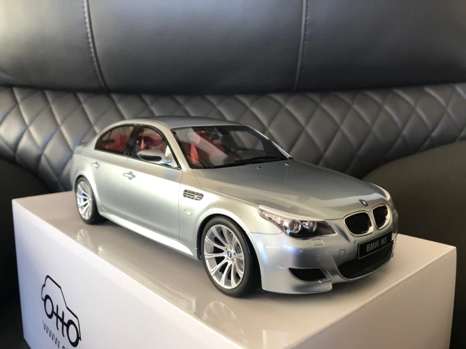 OTTO 1/18 BMW M5 E60 PHASE 2 SILVERSTONE II A29 2008 OT426 READ DESCRIPTION - Image 1 of 4