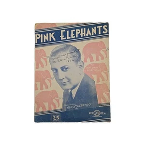 Partituras vintage Pink Elephants 1932 tipo Lombardo Mort Dixon Harry Woods - Imagen 1 de 4