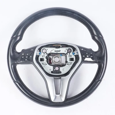 Volante negro 12-18 Mercedes W207 E350 CLS550 E550 con palancas de cambio OEM Foto 1 de 4