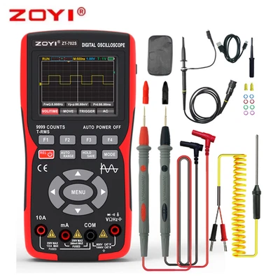 ZOYI ZT-702S Digital Oscilloscope Multimeter True RMS 1000V Professional Tester - Image 1 of 4