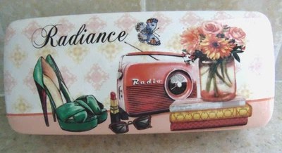 Estuche Rígido Grande Gafas/Estuche para Gafas de Sol-Lindo Diseño Retro Maranda Ti Mi/Nuevo Foto 1 de 3