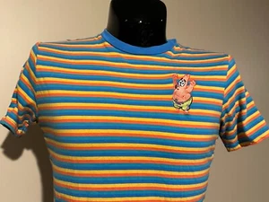 SPONGEBOB SQUAREPANTS PATRICK Nickelodeon embroidered striped shirt Small - Picture 1 of 9