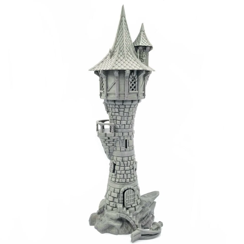 Wargaming Crow Tower for D&D, LOTR SCENERY terrain printed 28/32 mm