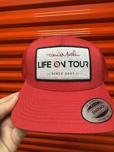 Travis Mathew Life On Tour Red Flexfit Snapback Trucker Golf Hat Cap NWT - Picture 1 of 7