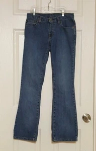 RL Ralph Lauren Kelly Jean Womens Size 4 x 32 Jeans Pants Studded RL Patch - Picture 1 of 4