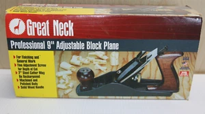 Vintage NOS Great Neck 9" Smooth Plane Stanley No 4 Size NEU USA - Bild 1 von 5