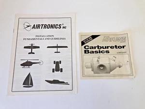 Manuales básicos y fundamentos de carburador de aviones de radiocontrol de colección - Imagen 1 de 5