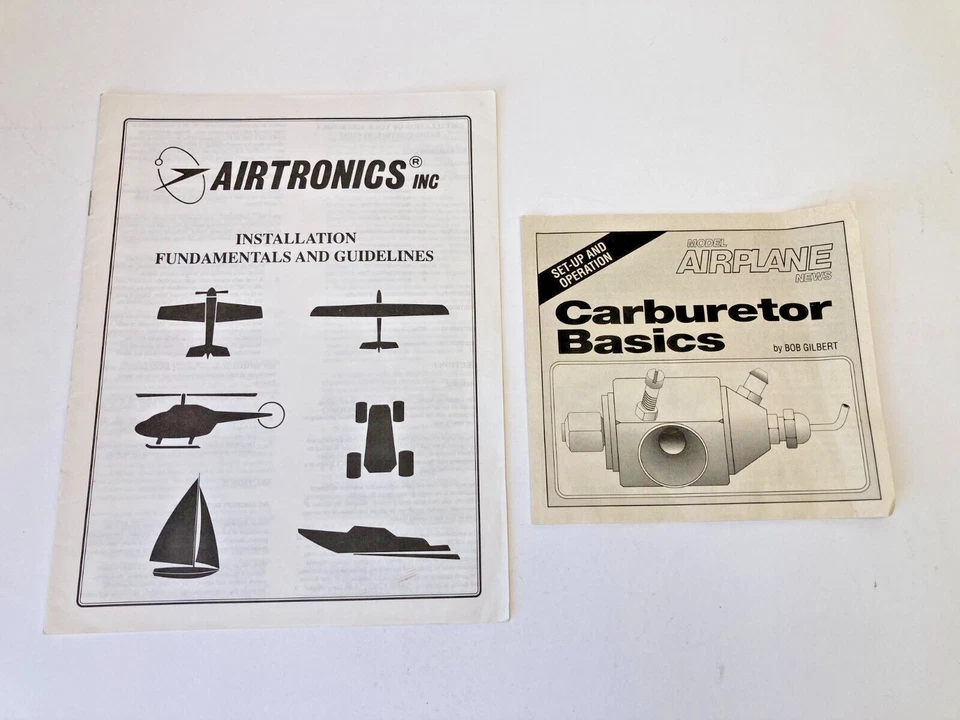 Vintage RC Airplane Airtronics Fundamentals and Carburetor Basics Manuals - Image 1 of 4