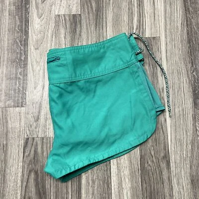 ROXY Low Rise Lace Up Green Board Shorts Swim & Surfing Women's Size 7 - Image 1 of 4