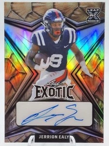 2022 Leaf Exotic Jerrion Ealy Prismatic Turtle Shell Auto /6 - Picture 1 of 5