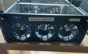 Grafikkarten Mining Rack - 19 Zoll für 8GPU Startklar (NO GPU) - Bild 1 von 12