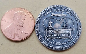 Raro Air Wing Nine, E Carrier Division 3 Vietnam 2 Diciembre 1965 Plata 220132 - Imagen 1 de 3