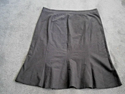 LAURA ASHLEY brown Skirt Size 20 with stretch pin stripe 93% cotton - Image 1 of 4