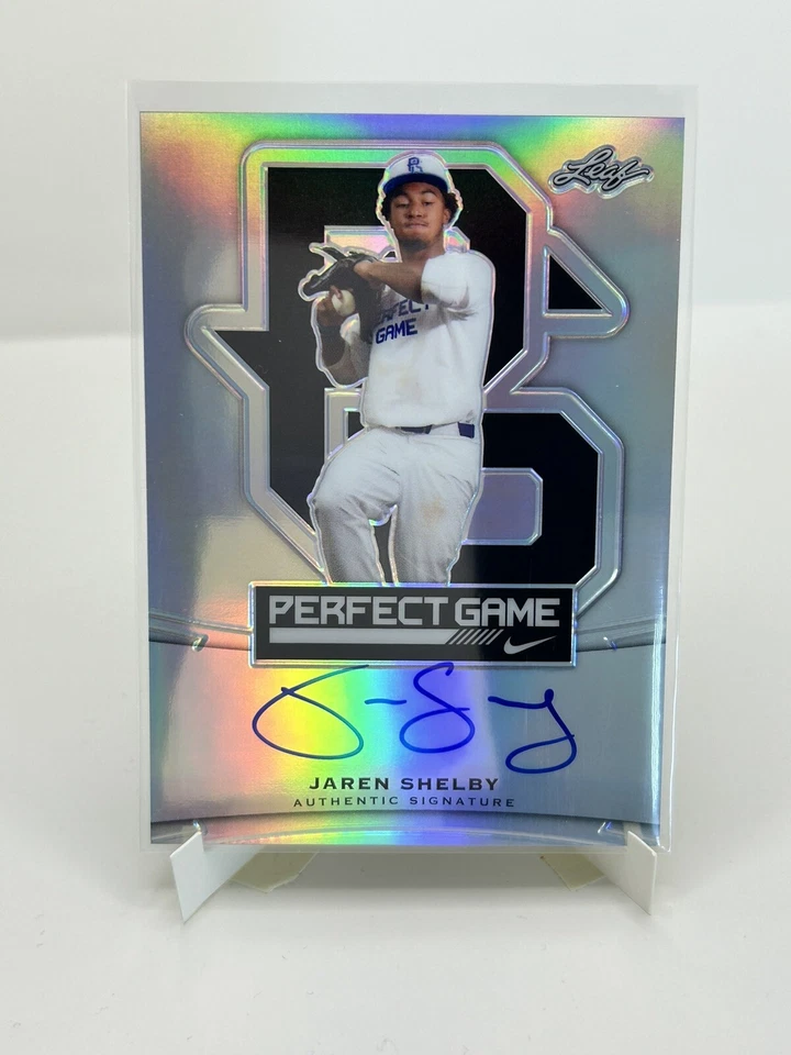 2015 Leaf Metal Draft Perfect Game Metal Jaren Shelby BA-JS1 Auto - Image 1 of 2