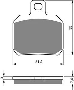 Pastillas de disco de freno delanteras R/H Goldfren para Derbi Mulhacen 125 Caf 2008? - Imagen 1 de 2