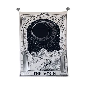 Moon Tarot Card Deck Tapestry Wall Hanging Witchy Decor Home Dorm Spiritual Art - Picture 1 of 11