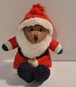 Russ Christmas Santa Bear Outfit 6" Inch Teddy Bear Plush Stuffed Animal Toy - Picture 1 of 8