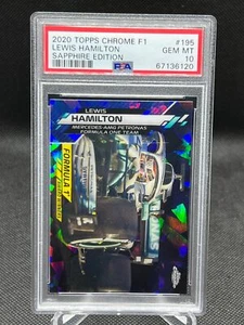 2020 Topps Chrom Formel 1 F1 SAPPHIRE LEWIS HAMILTON PSA 10 #195 PREISGEWINNER - Bild 1 von 1