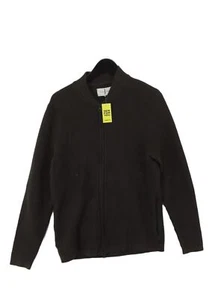 Jasper Conran Men's Cardigan M Green Cotton with Nylon Collared Cardigan - Picture 1 of 7