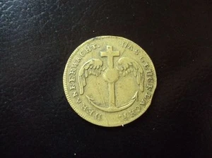 OLD JETON COIN GERMAN PRUSSIA RUSSLAND NICOLAS TRONAUW RUSSIAN STATESMAN LAUER - Picture 1 of 4