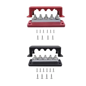 Max 600A Power Distribution Block, 5 Terminal Heavy Duty Junction Block for - Picture 1 of 15
