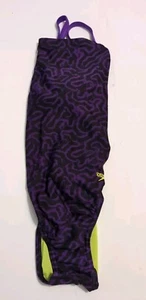 Costume da bagno Speedo donna Race Maze Flyback - Taglia 30 - Speedo Viola 502 - Nuovo con etichette - Foto 1 di 8